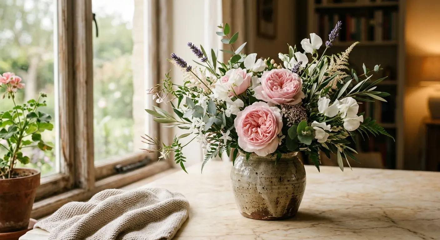 Beautifully arranged bespoke flowers by Jennifer