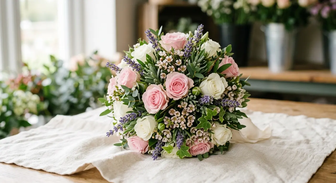 Floral posy tribute